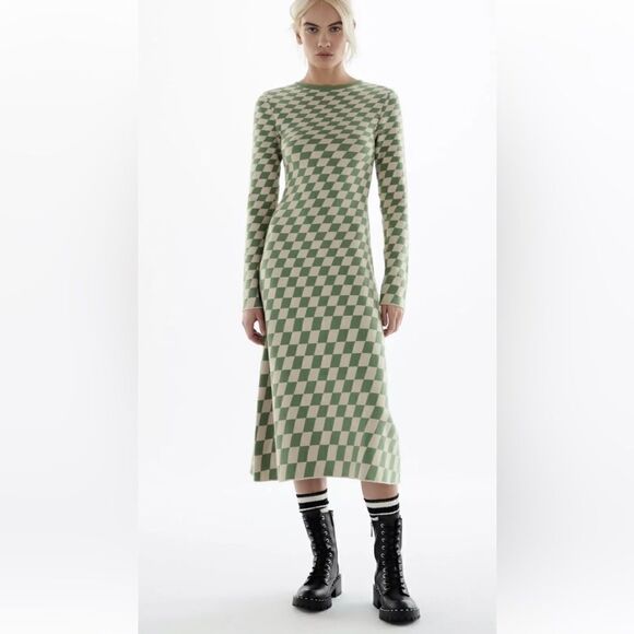 Zara Black Leather Military Lace Up Chunky Ankle Boots With Studs - Picture 3 of 14